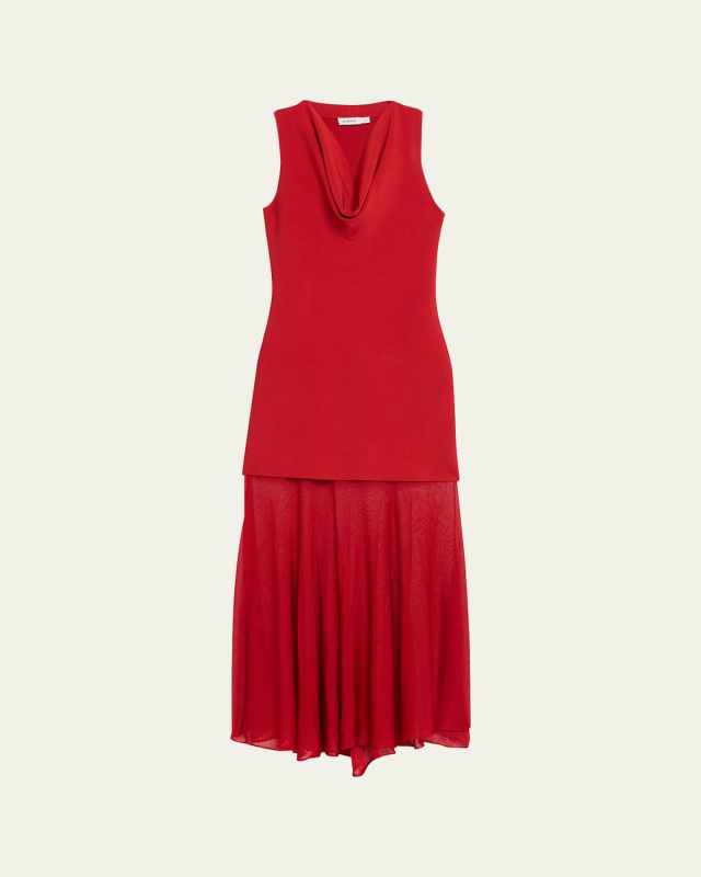 Xena Sleeveless Halter Maxi Dress